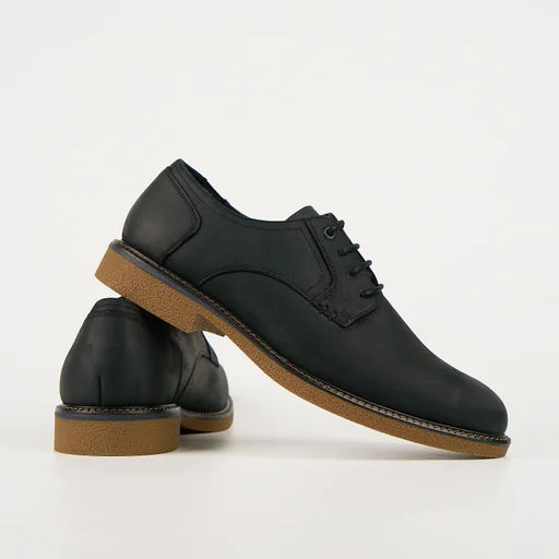HUSH PUPPIES MANCHESTER - BLACK RUB
