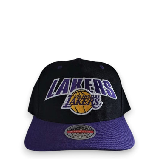 MITCHELL & NESS LAKERS SNAPBACK - BLACK/PURPLE/YELLOW
