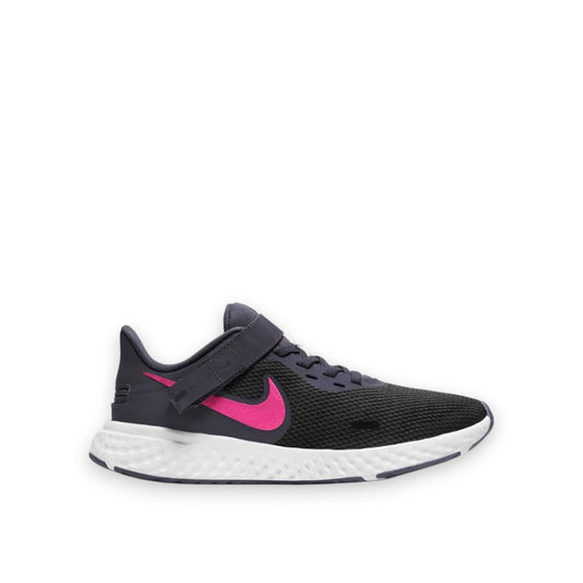 NIKE WOMENS REVOLUTION 5 FLYEASE - BLACK/HYPER PINK-CAVE PURPLE