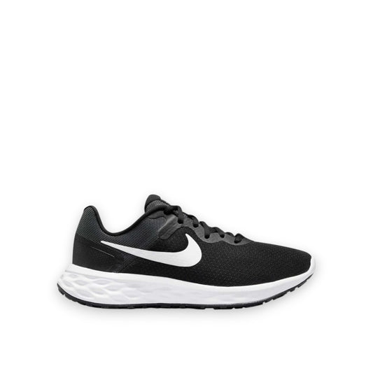 NIKE WOMENS REVOLUTION 6 NN - BLACK/WHITE-DARK SMOKE GREY