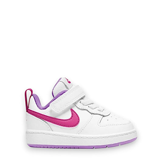 NIKE INFANT court borough low 2 tdv - white/hyper pink/fushcia glow