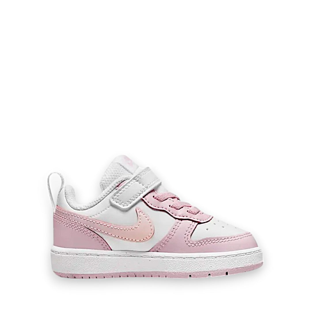 NIKE INFANT COURT BOROUGH LOW 2 TDV - WHITE/PINK FOAM