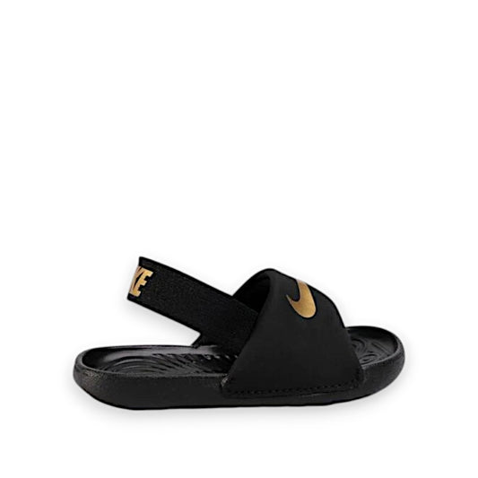 NIKE INFANT KAWA SLIDE - BLACK/METALLIC GOLD