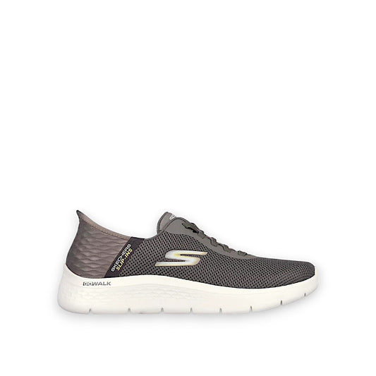 SKECHERS MENS GO WALK FLEX HANDS UP - BROWN