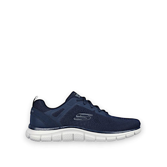 SKCHERS MENS TRACK BROADER *WIDE FIT* - NAVY