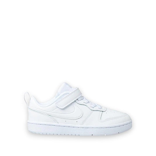 NIKE KIDS COURT BOROUGH LOW 2 (PSV) - WHITE/WHITE-WHITE