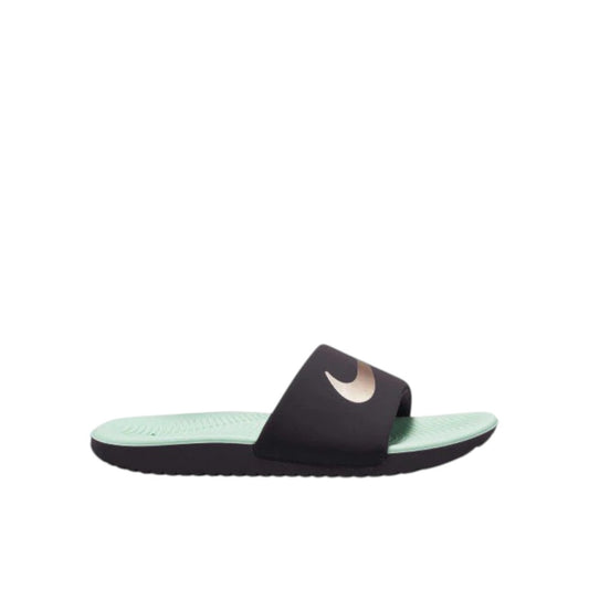 NIKE KIDS KAWA SLIDES (GS/PS) - OFF NOIR/METALLIC RED BRONZE