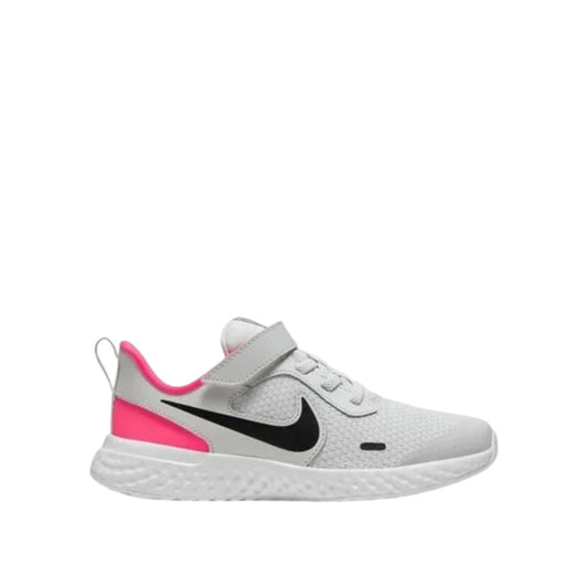 NIKE KIDS NIKE REVOLUTION 5 PSV - PHOTON DUST/BLACK-HYPER PINK