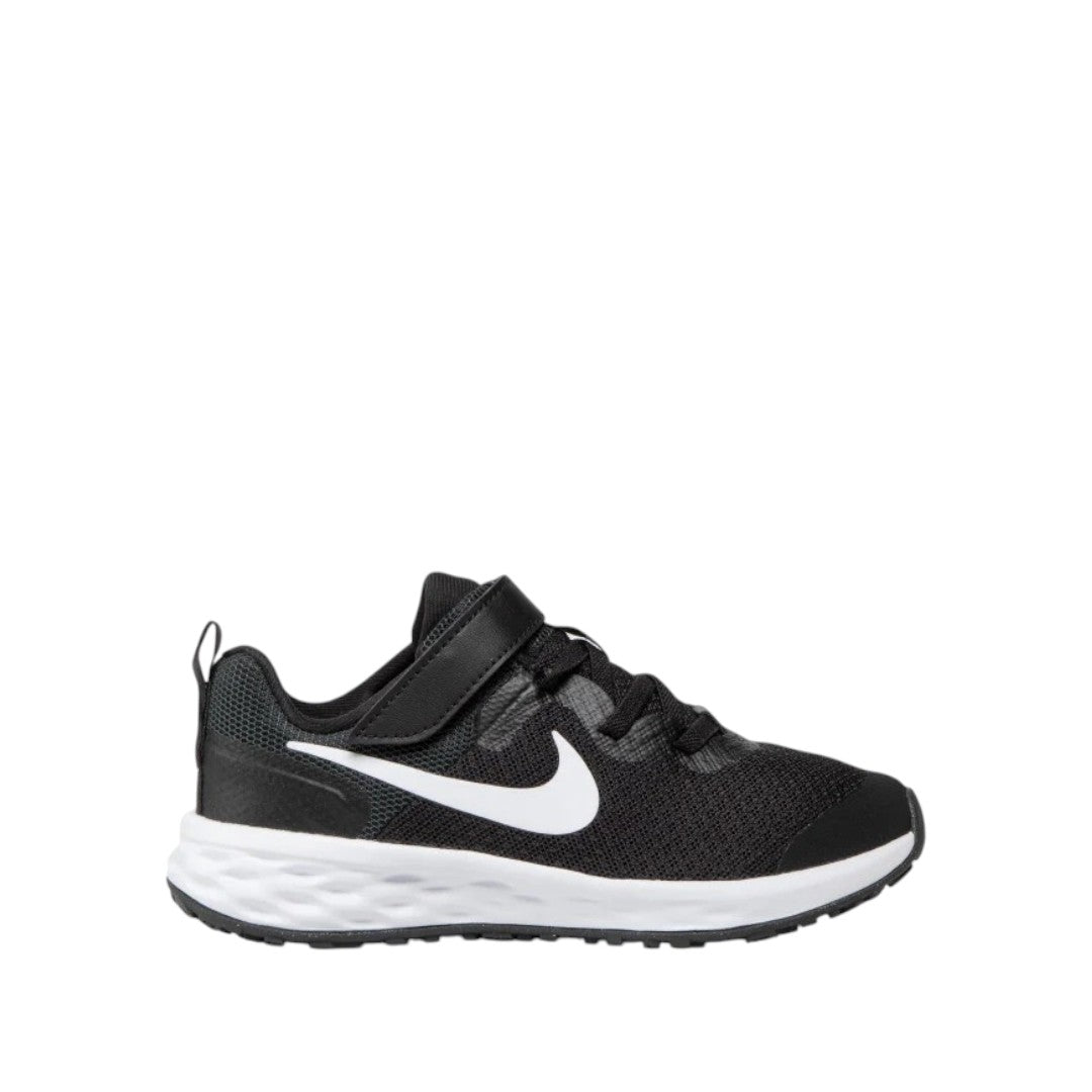 NIKE KIDS REVOLUTION 6 NN - BLACK/WHITE-DARK SMOKE GREY