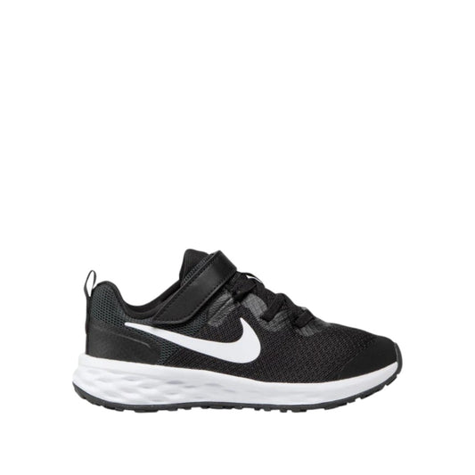 NIKE KIDS REVOLUTION 6 NN - BLACK/WHITE-DARK SMOKE GREY
