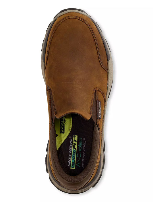 SKECHERS MENS RESPECTED CALUM - DARK BROWN