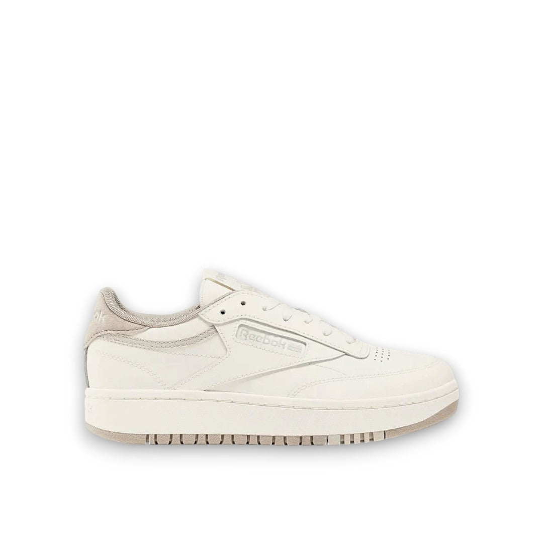 REEBOK WOMENS CLUB C DOUBLE - CHALK/CHALK/ASH