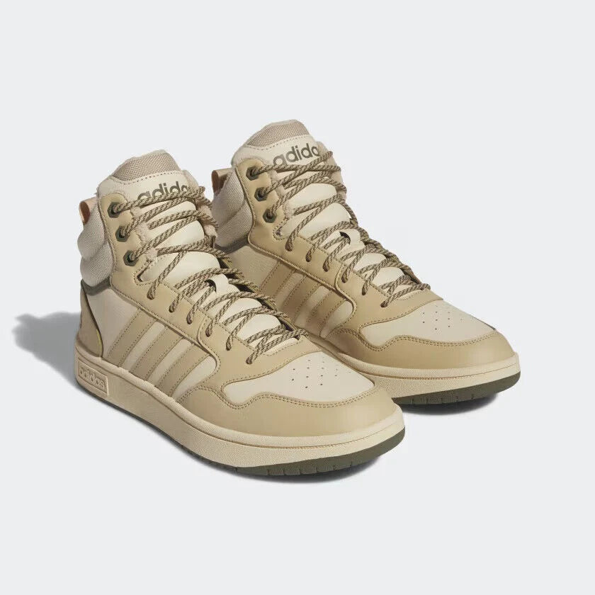 ADIDAS HOOPS 3.0 MID WTR Magic Beige Magic Beige Sand Strata Lotsa Shoes