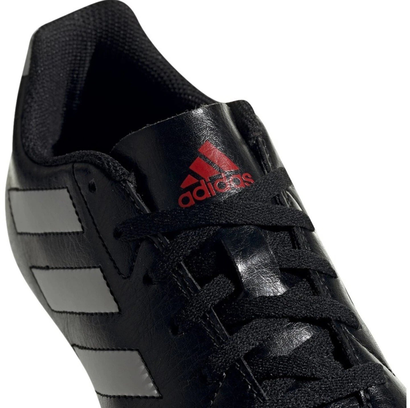 ADIDAS KIDS GOLETTO VII FG J - BLACK/WHITE/RED