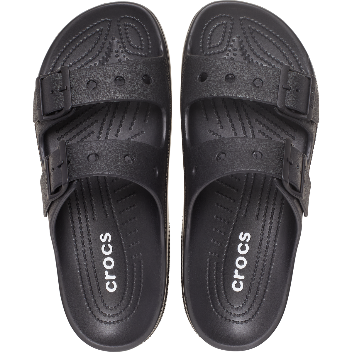 CROCS MENS SATURDAY SANDAL - BLACK