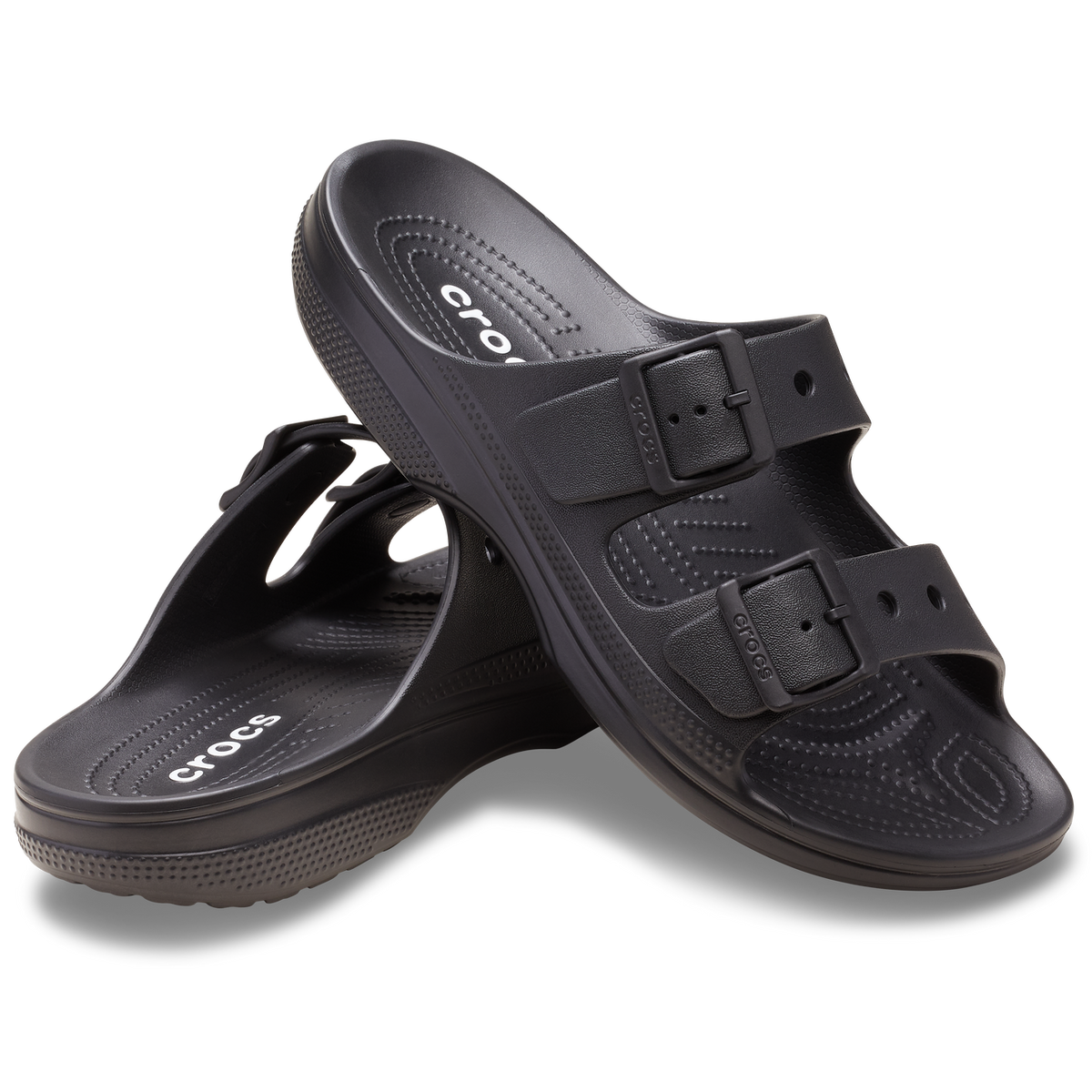 CROCS WOMENS SATURDAY SANDAL - BLACK