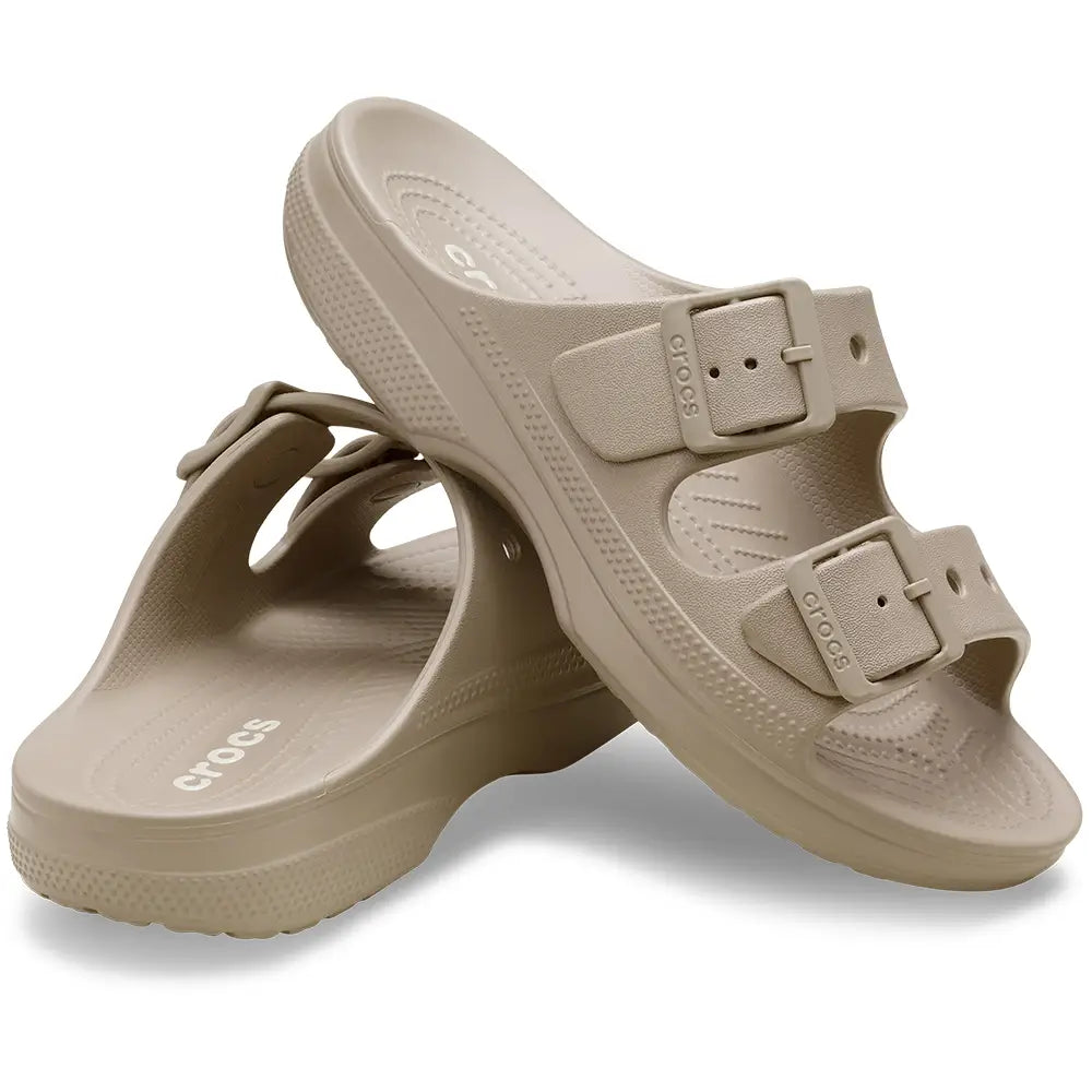CROCS WOMENS SATURDAY SANDAL - TAUPE