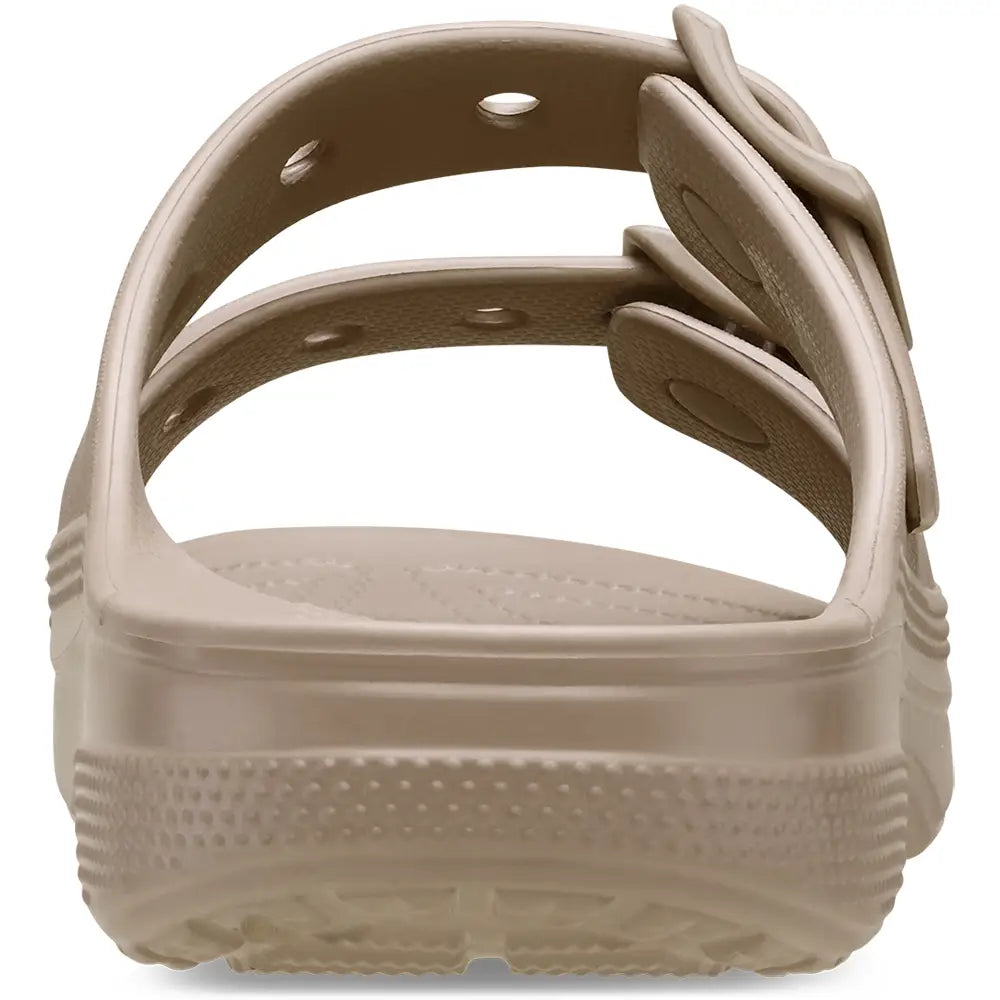 CROCS WOMENS SATURDAY SANDAL - TAUPE