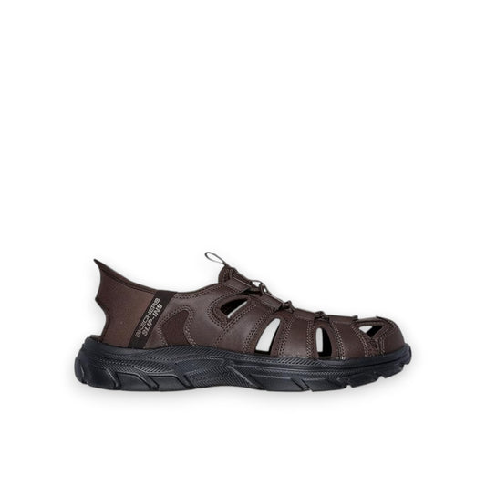 SKECHERS MENS SLIP-INS RELAXED FIT: REVOLTED SS VARTAN - CHOCOLATE