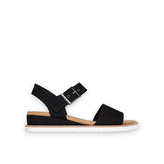 SKECHERS WOMENS BOBS DESERT KISS SERENDIPITOUS - BLACK