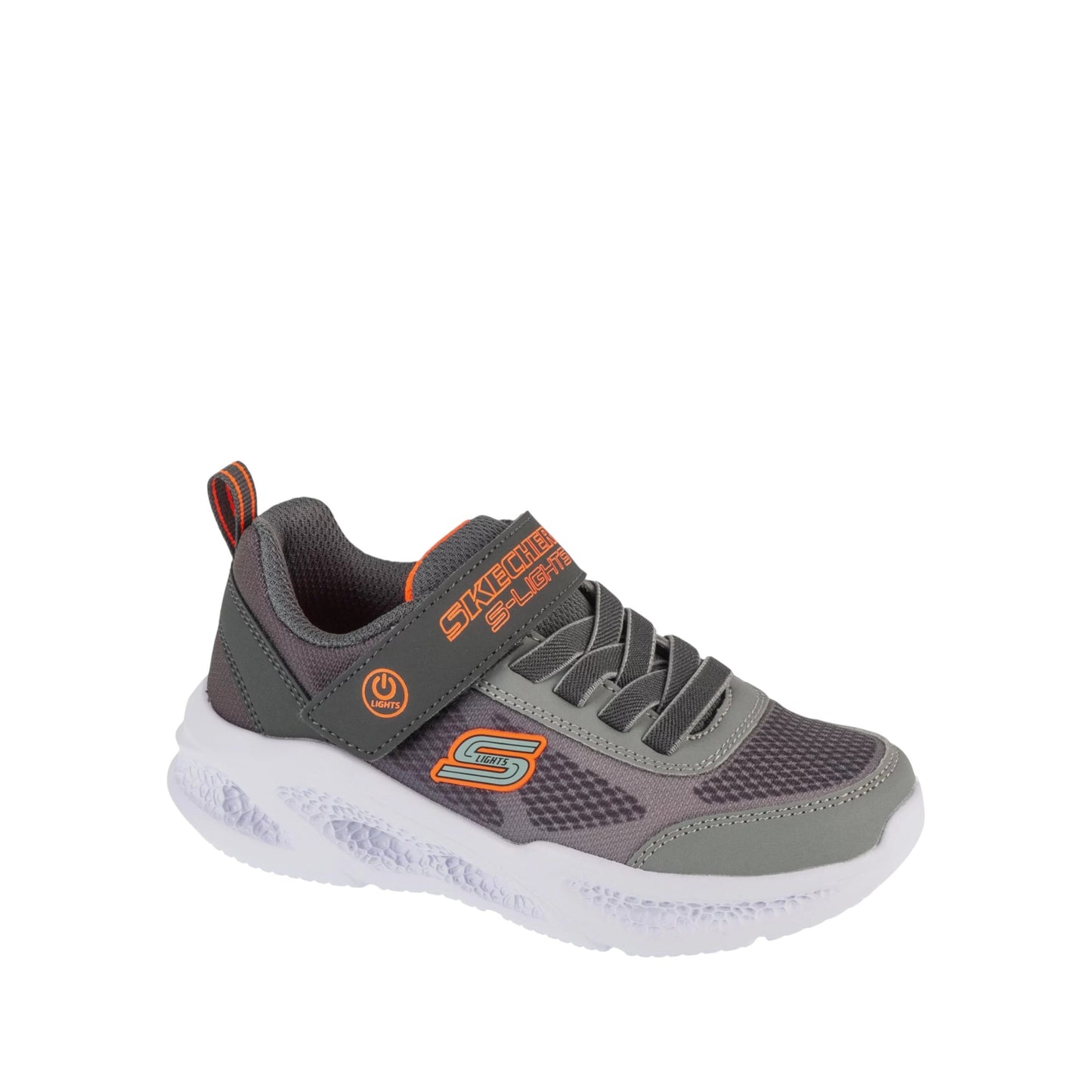SKECHERS KIDS S LIGHTS KRENDOX - CHARCOAL GREY