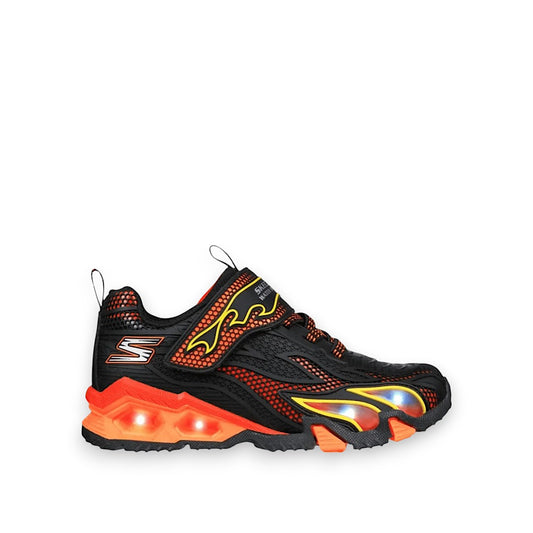 SKECHERS KIDS HYDRO LIGHTS HEAT STRIDE - BLACK/RED