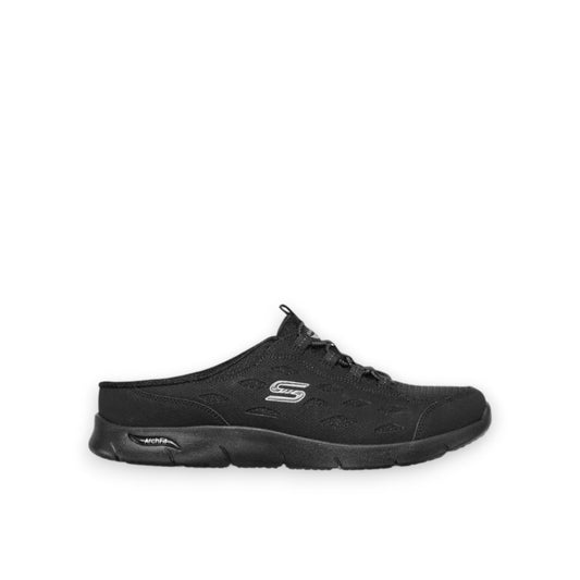SKECHERS WOMENS SKECHERS ARCH FIT REFINE LUCKY BREEZE - BLACK/BLACK