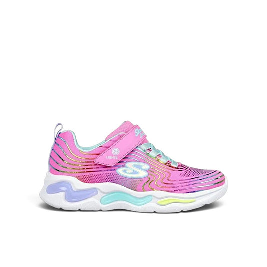 SKECHERS KIDS S LIGHTS WAVY BEAMS - PINK/MULTI