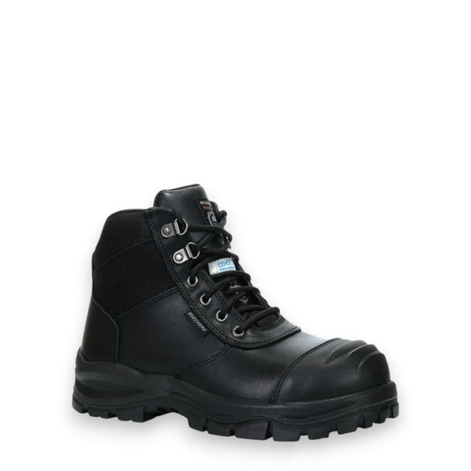SKECHERS MENS RUDDLE WORK BOOT - BLACK