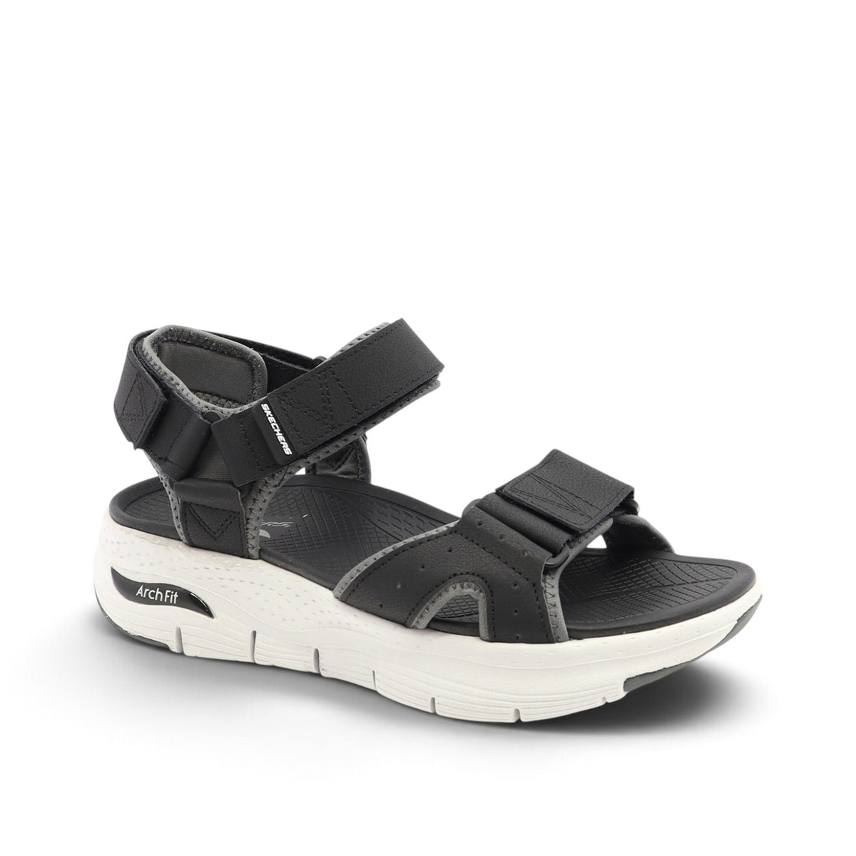 SKECHERS ARCH FIT SANDAL IMPACTOR - BLACK/WHITE