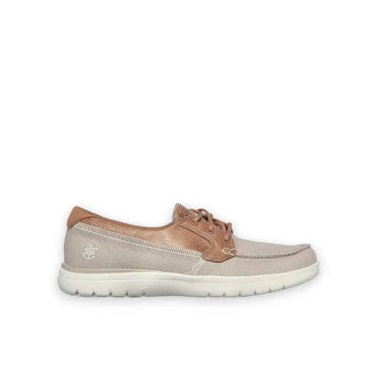 SKECHERS WOMENS ON THE GO FLEX EMBARK - NATURAL