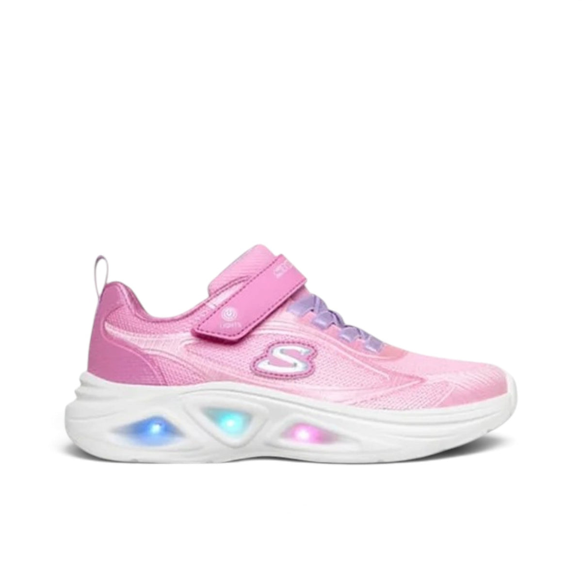 SKECHERS KIDS LIGHTS SOLA GLOW 2.0 - PINK/LAVENDER