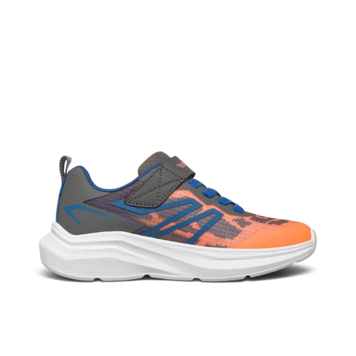 SKECHERS KIDS MICROSPEC VELOCITY - ORANGE/CHARCOAL