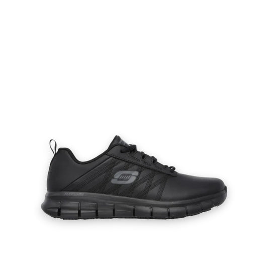 SKECHERS WOMENS SURE TRACK ERATH - BLACK