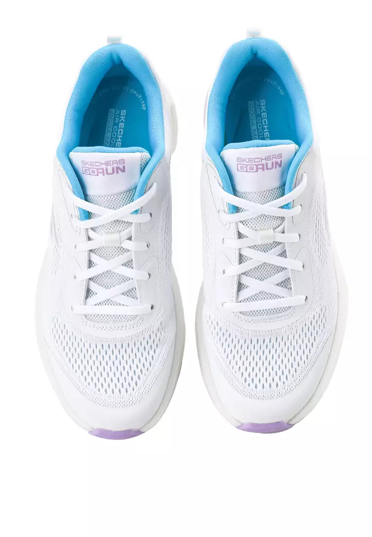 SKECHERS WOMENS GO RUN SWIRL TECH SPEED - WHITE/BLUE