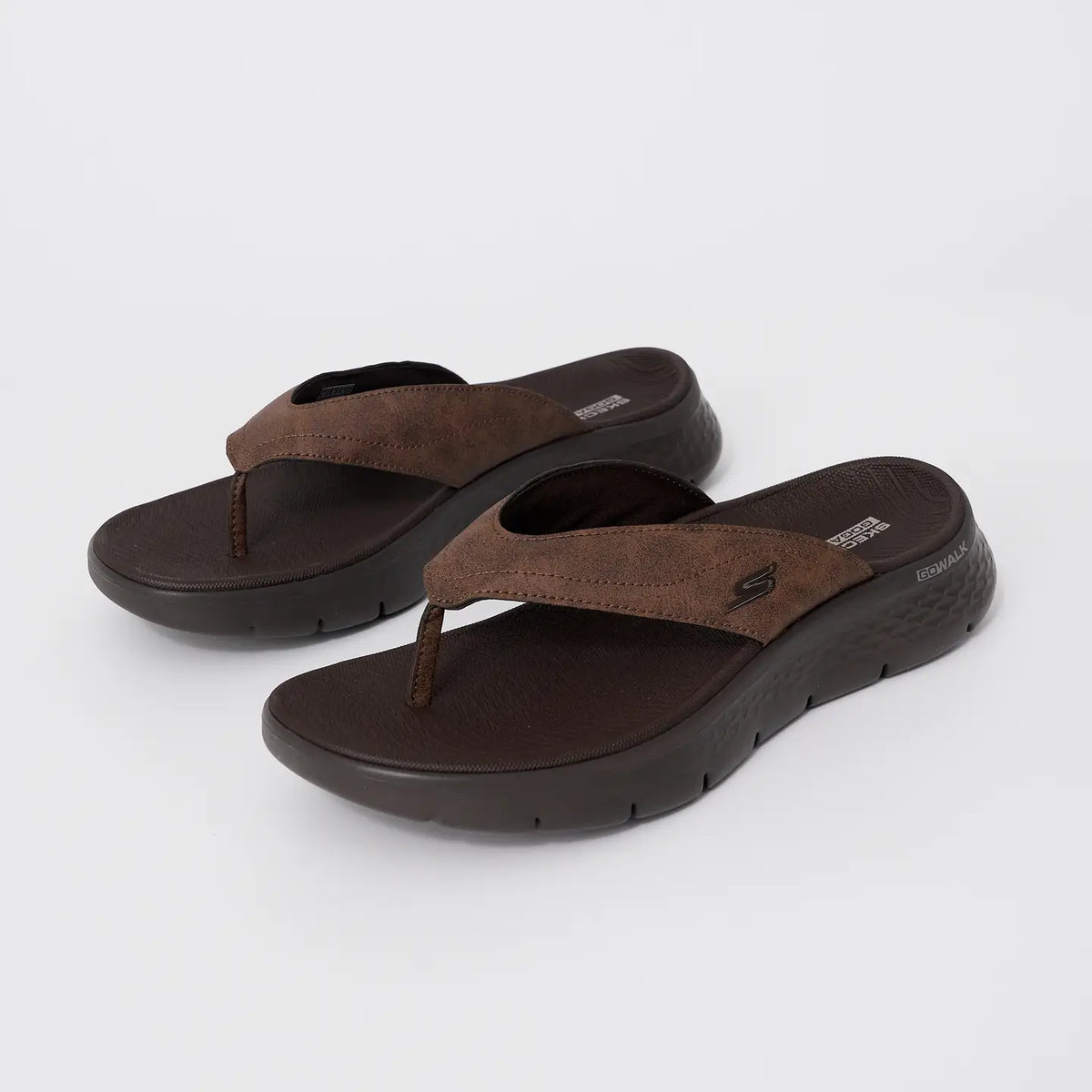 SKECHERS GO WALK FLEX SANDAL VALLEJO - BROWN/BLACK