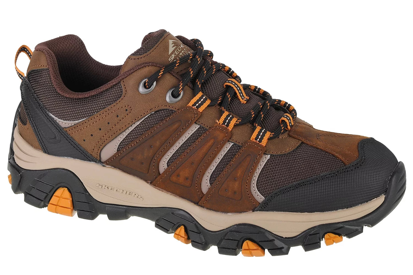 SKECHERS MENS PINE TRAIL KORDOVA - DARK BROWN