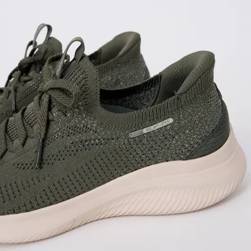 SKECHERS WOMENS ULTRA FLEX 4.0 - OLIVE