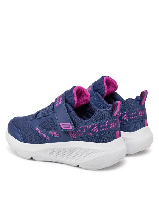 SKECHERS KIDS GO RUN ELEVATE SPORTY SPECTACULAR - NAVY