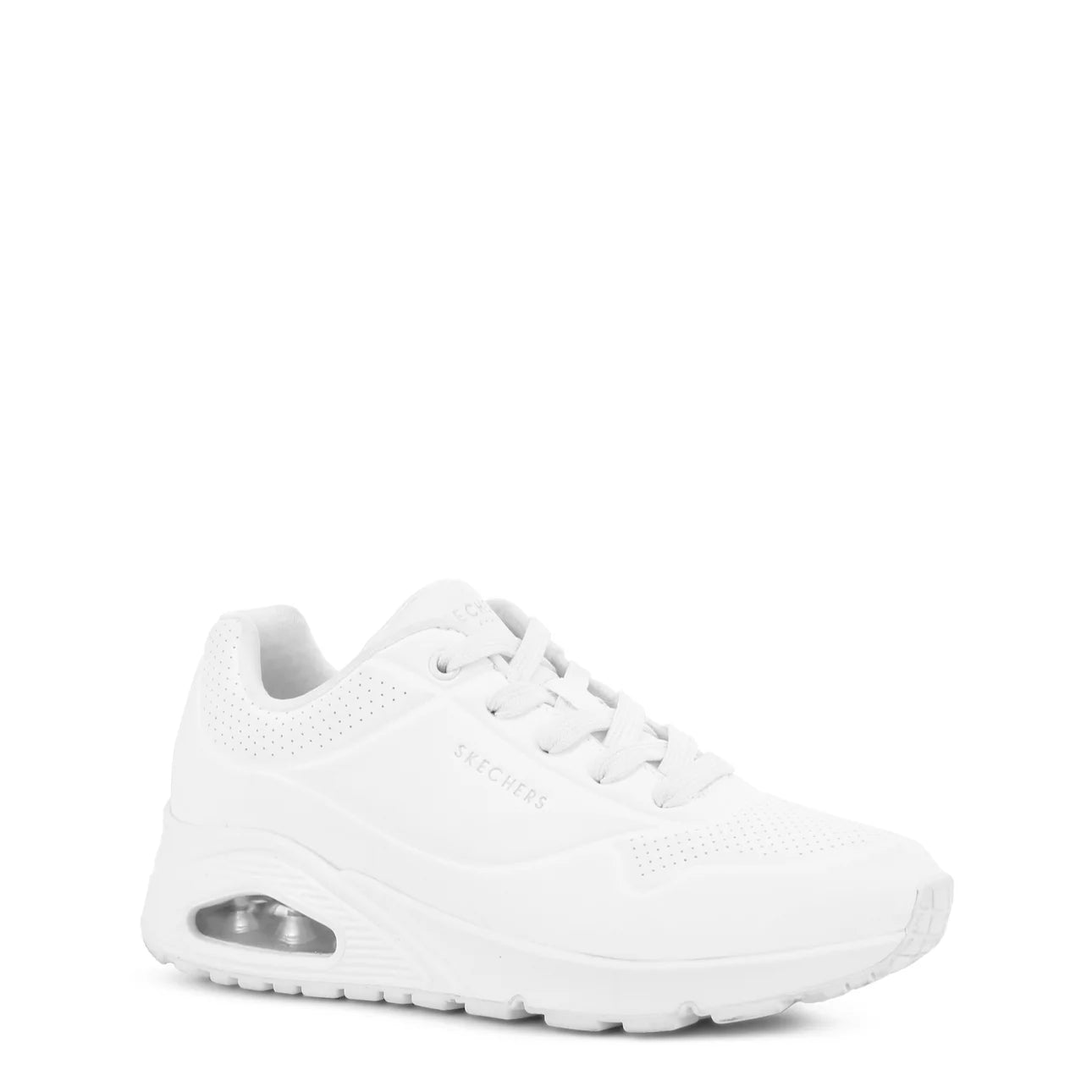 SKECHERS WOMENS UNO STAND ON AIR - WHITE