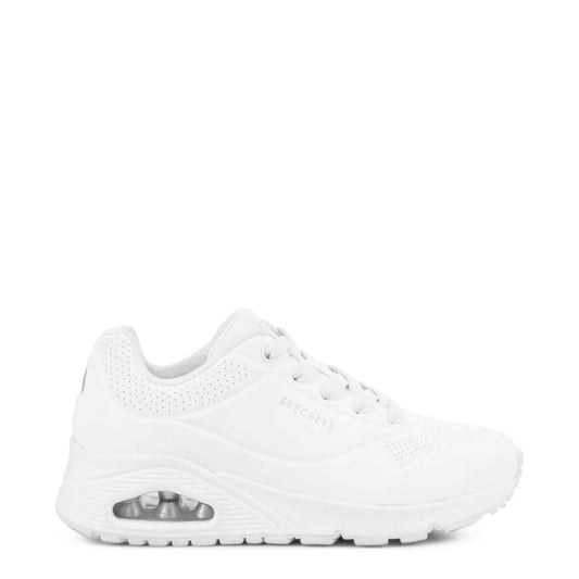 SKECHERS WOMENS UNO STAND ON AIR - WHITE