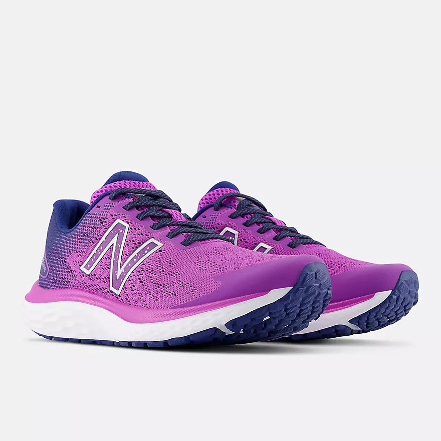 NEW BALANCE WOMENS FRESH FOAM 680 v7 COSMIC ROSE NIGHT SKY SILVER Lotsa Shoes