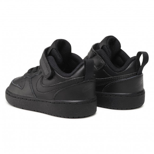 NIKE INFANT COURT BOROUGH LOW 2 (TDV) - BLACK/BLACK-BLACK