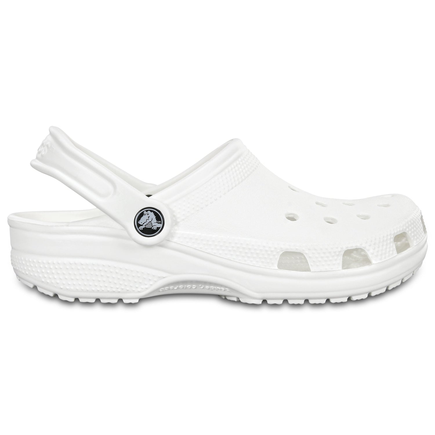 White crocs cheap hot sale