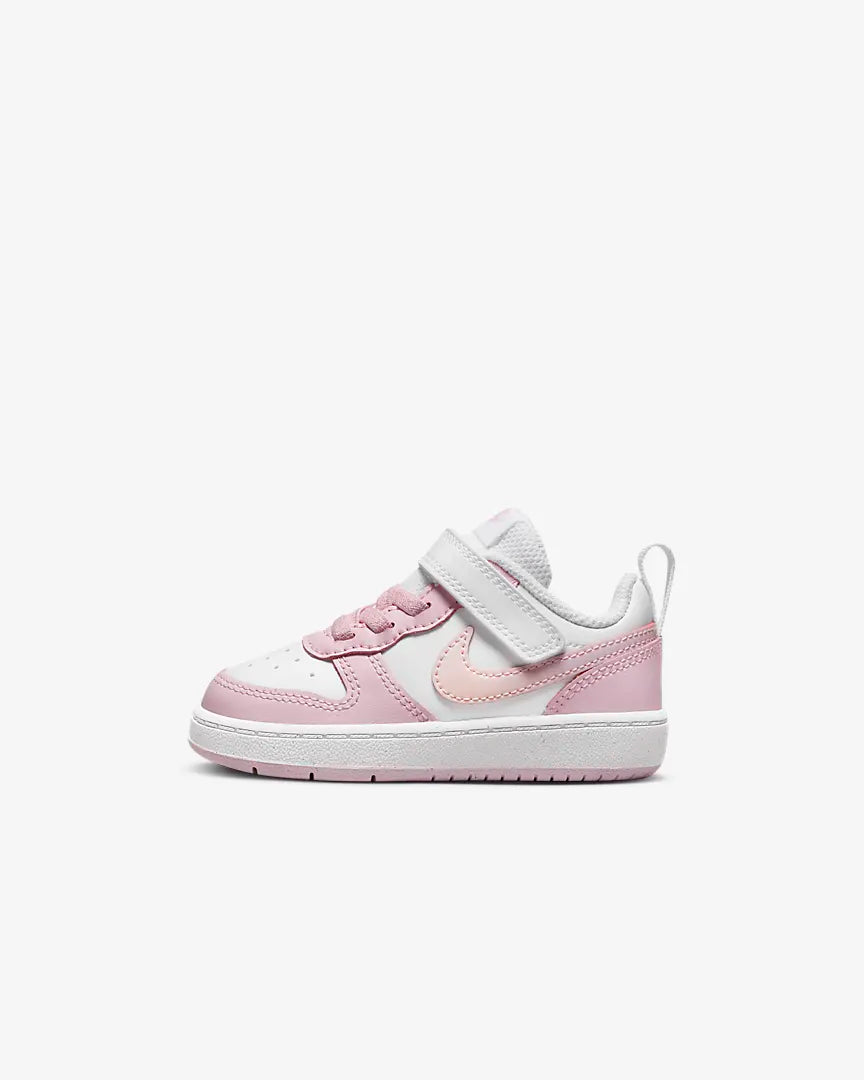 NIKE INFANT COURT BOROUGH LOW 2 TDV - WHITE/PINK FOAM