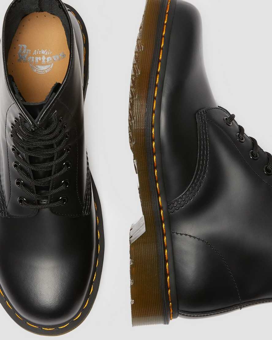 DR MARTENS 1460 SMOOTH LEATHER ANKLE BOOTS - BLACK SMOOTH