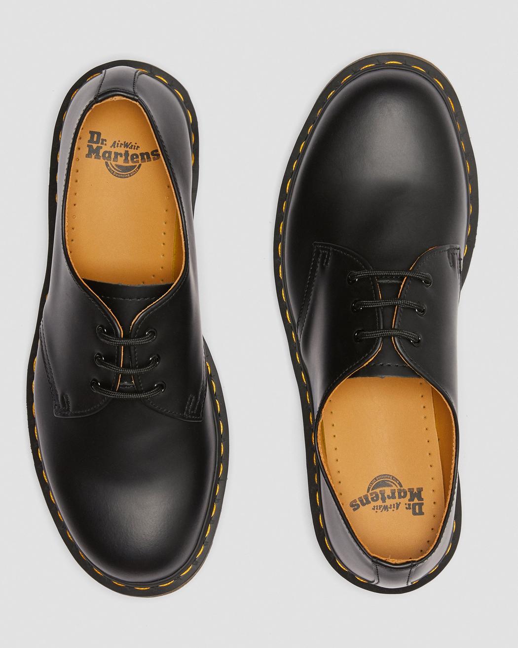 DR MARTENS 1461 SMOOTH LEATHER SHOES - BLACK SMOOTH