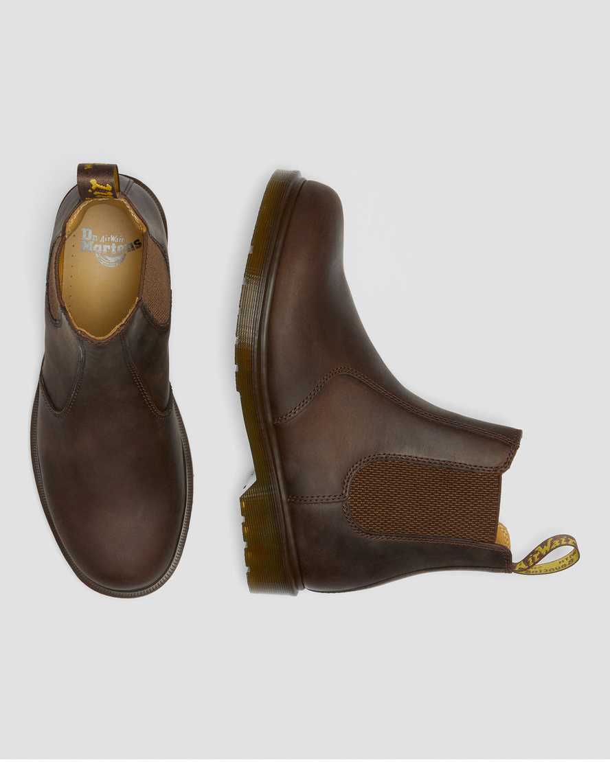 DR MARTENS 2976 CRAZY HORSE - DARK BROWN