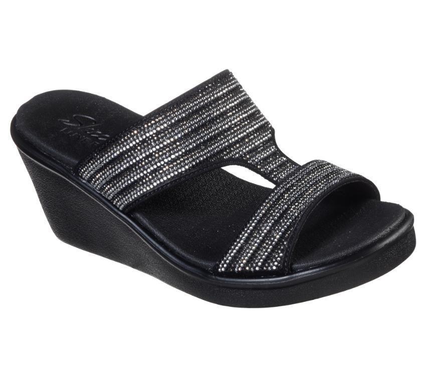 Skechers women's rumblers 2 strap slide wedge sandal top