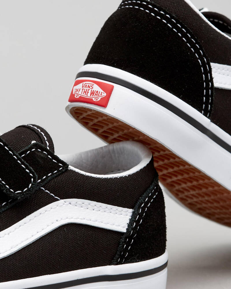 VANS YOUTH OLD SKOOL V - BLACK/WHITE